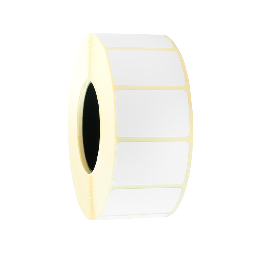 Baltos terminės etiketės 32x20 mm 1000vnt.